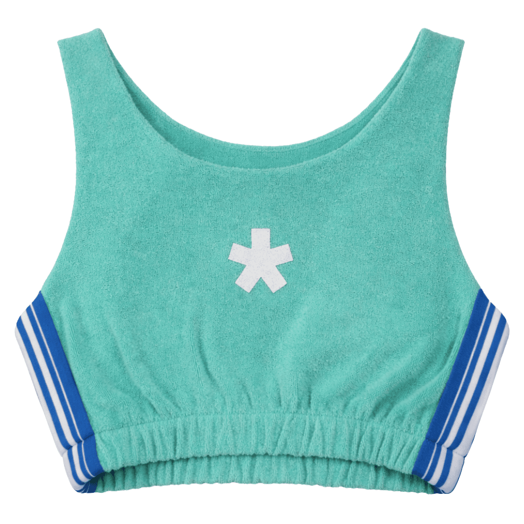 Comme Des Fuckdown Top verde acqua