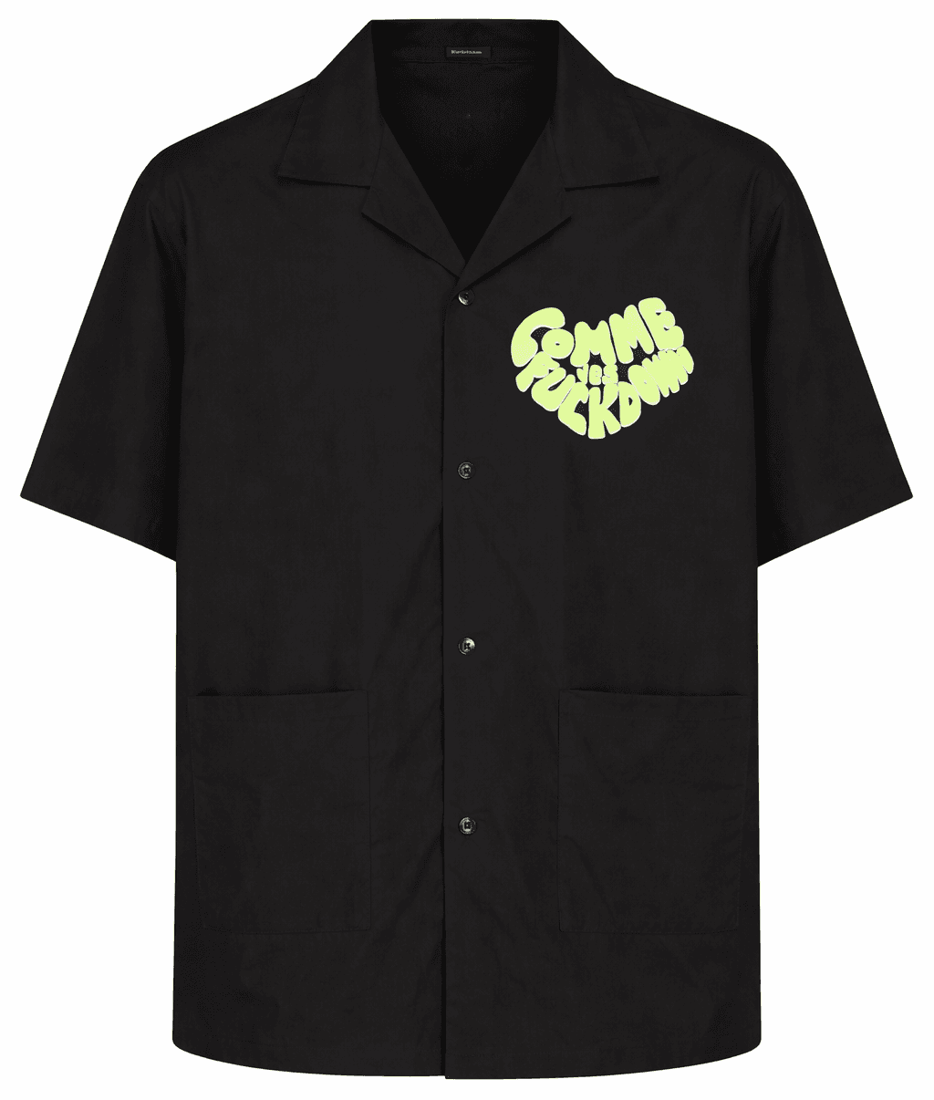 Comme Des Fuckdown Camicia con tasconi e stampa
