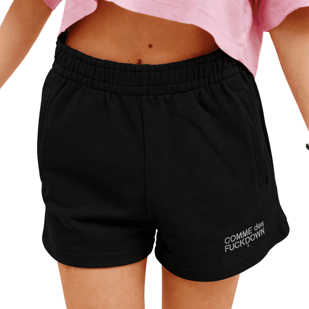 Comme Des Fuckdown Short con ricamo