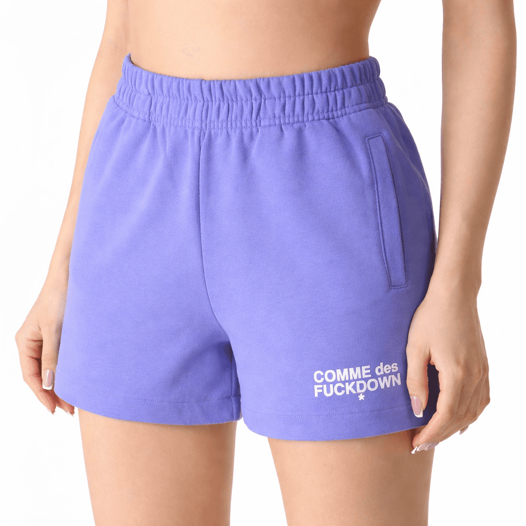 Comme Des Fuckdown Short con stampa
