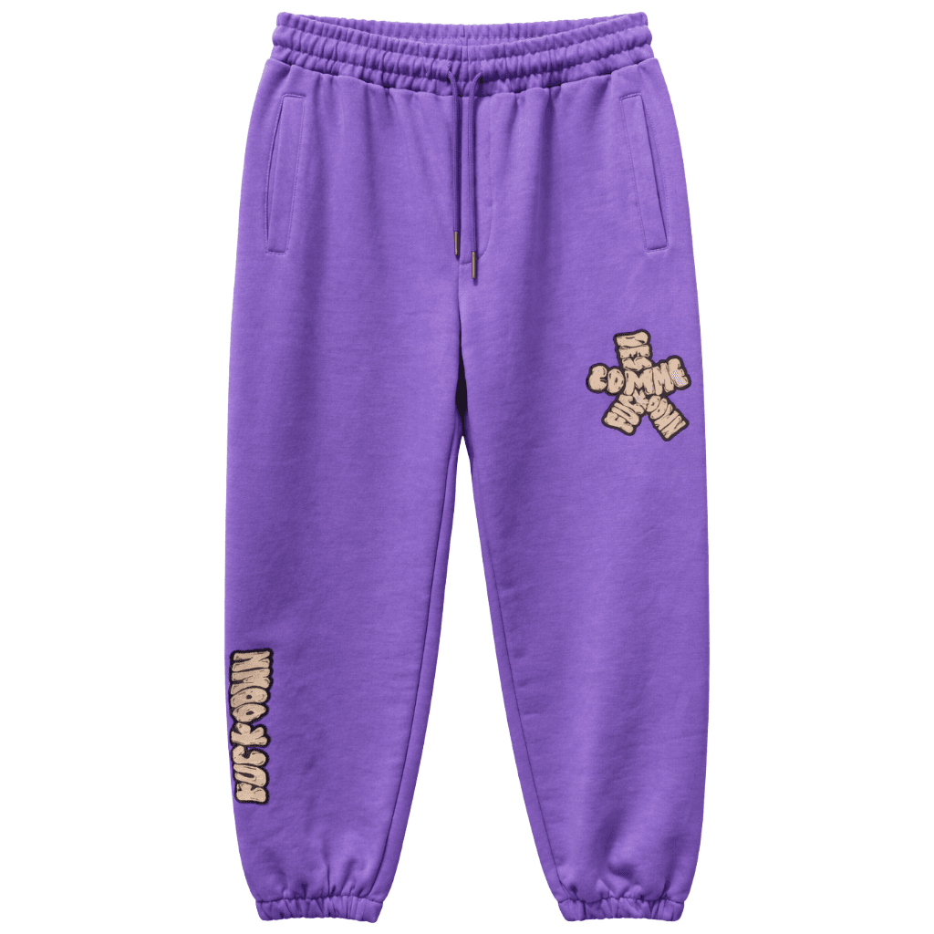 Comme Des Fuckdown Pantaloni felpa lunghi viola