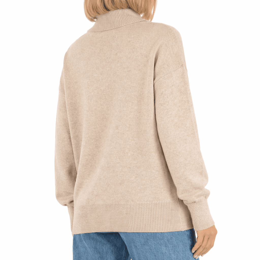 Maglia rasata dolcevita