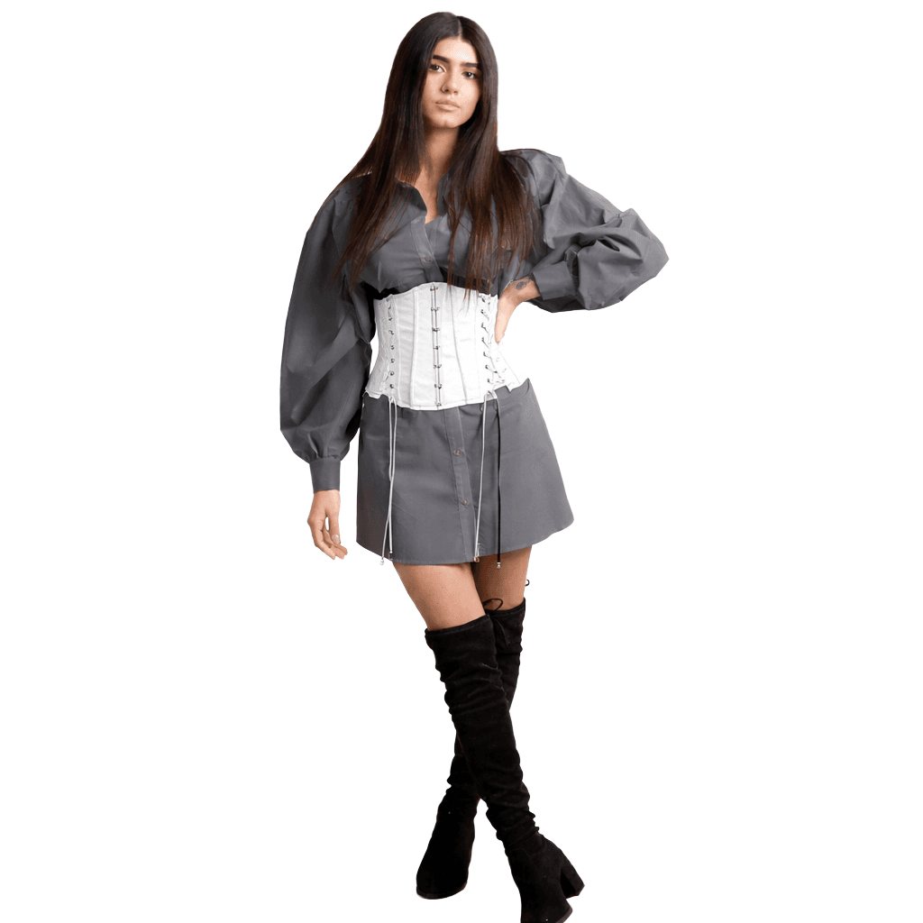 Elisabetta Franchi Top bianco con coulisse