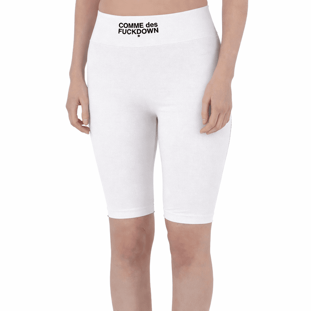 Comme Des Fuckdown Leggings in cotone bianco