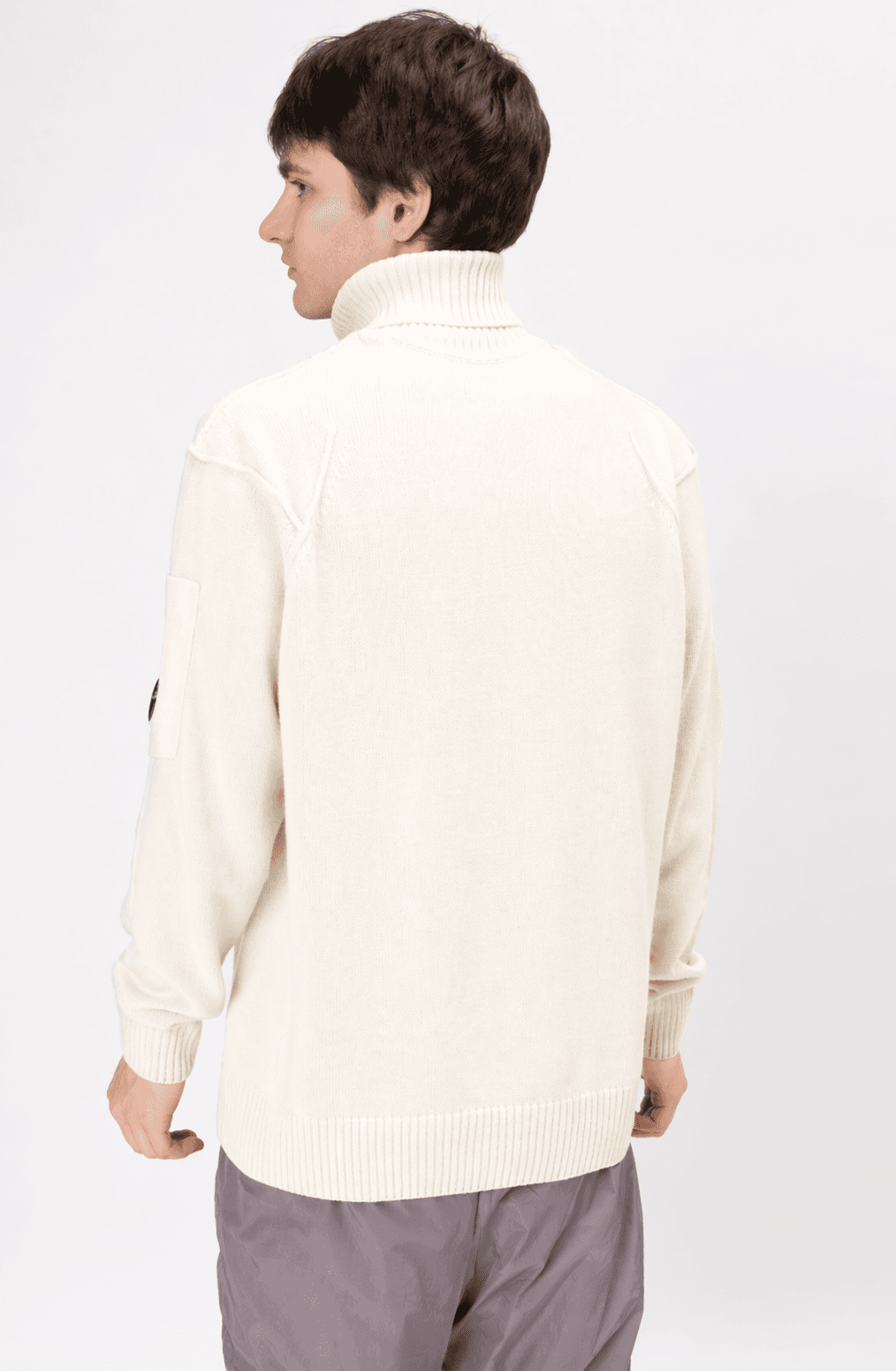 Turtle neck lambswool panna