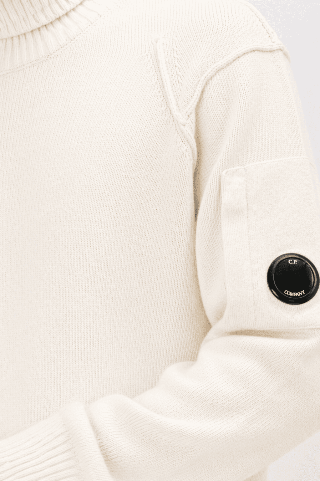 Turtle neck lambswool panna
