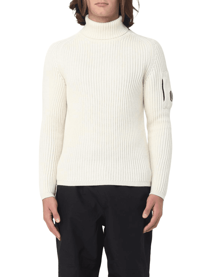 C.P. Company Turtle neck re-wool panna