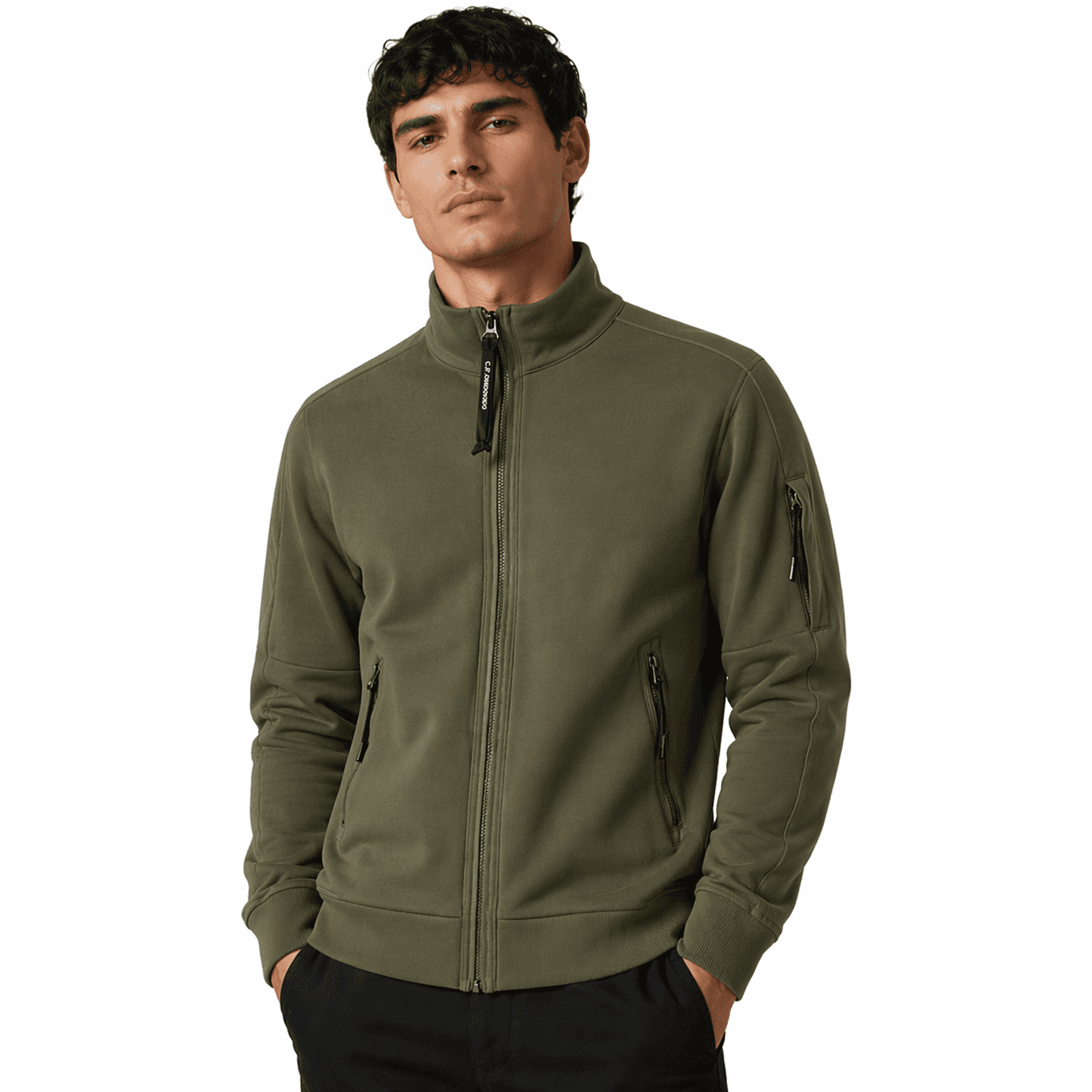C.P. Company Felpa con collo polo