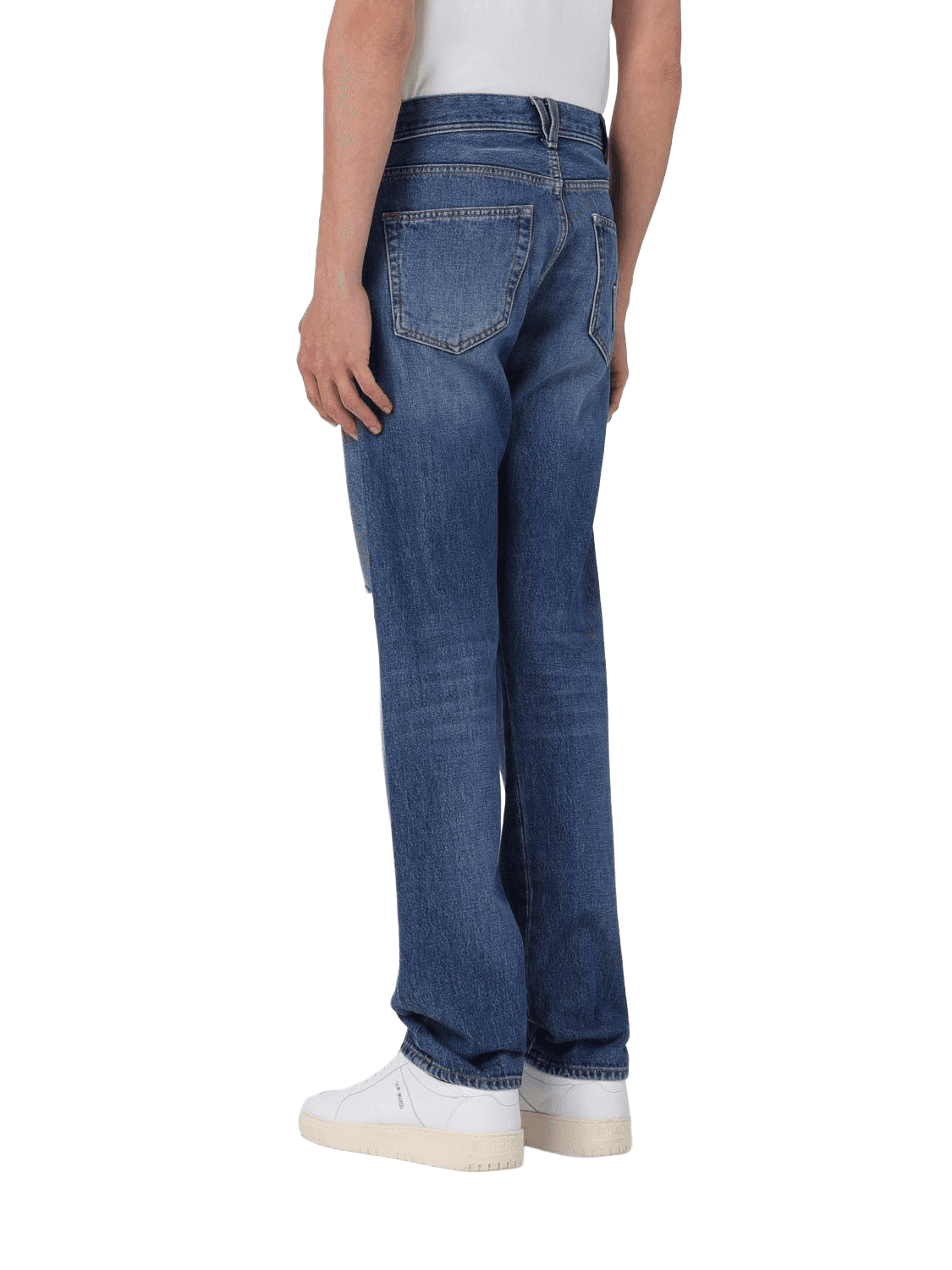 Denim slim fit indaco
