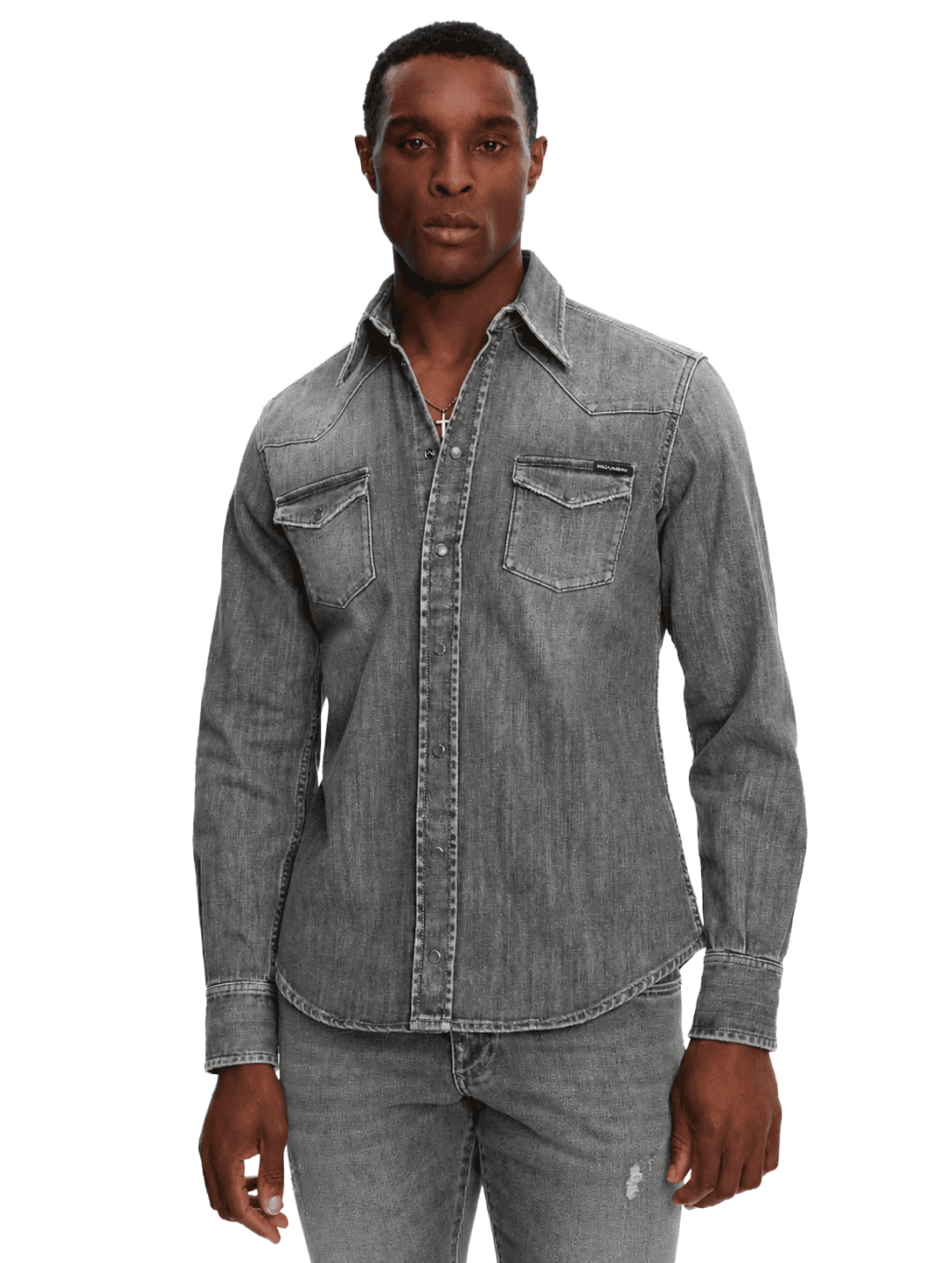 Dolce & Gabbana Camicia denim grigia