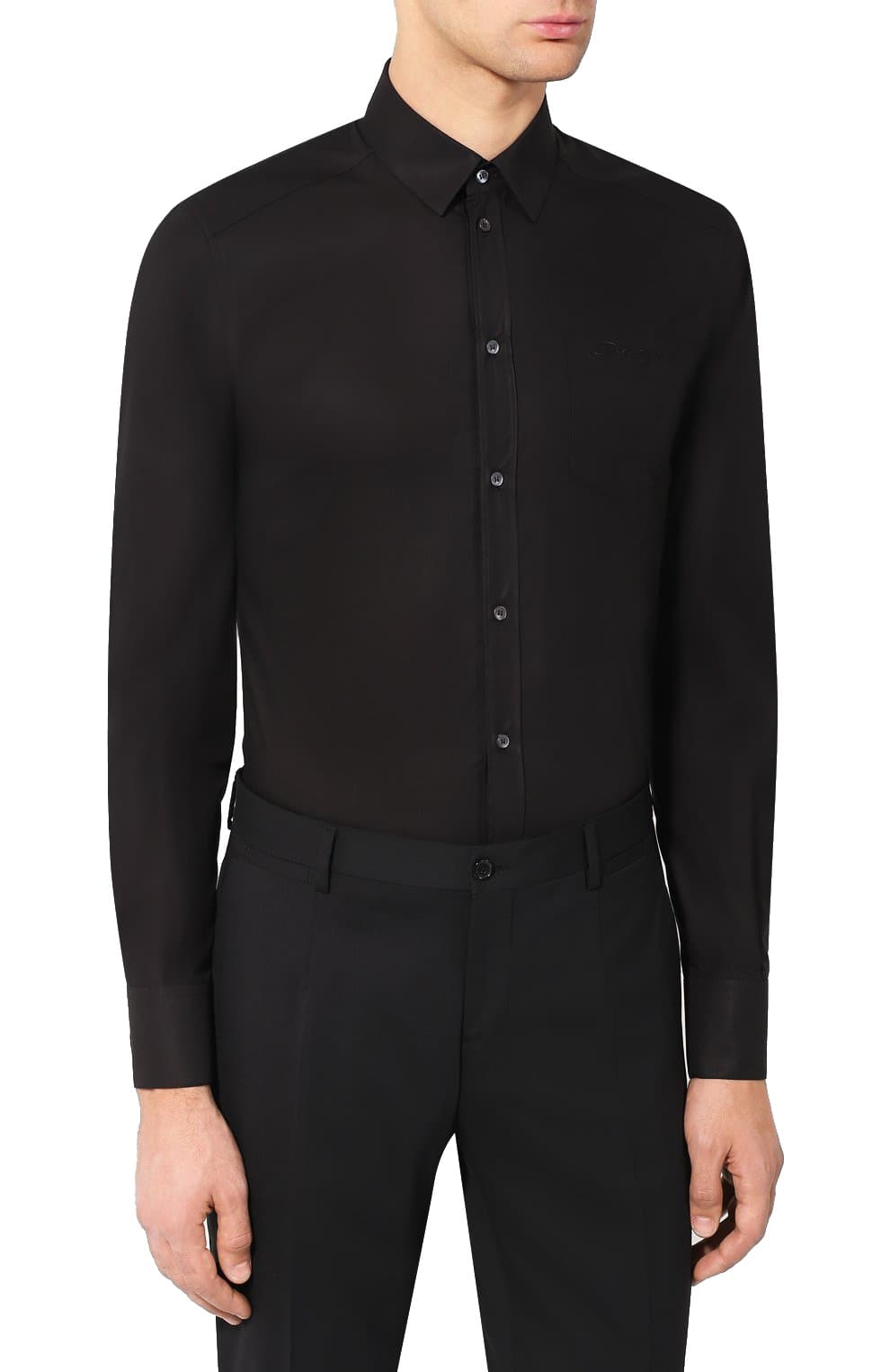 Camicia gold nera