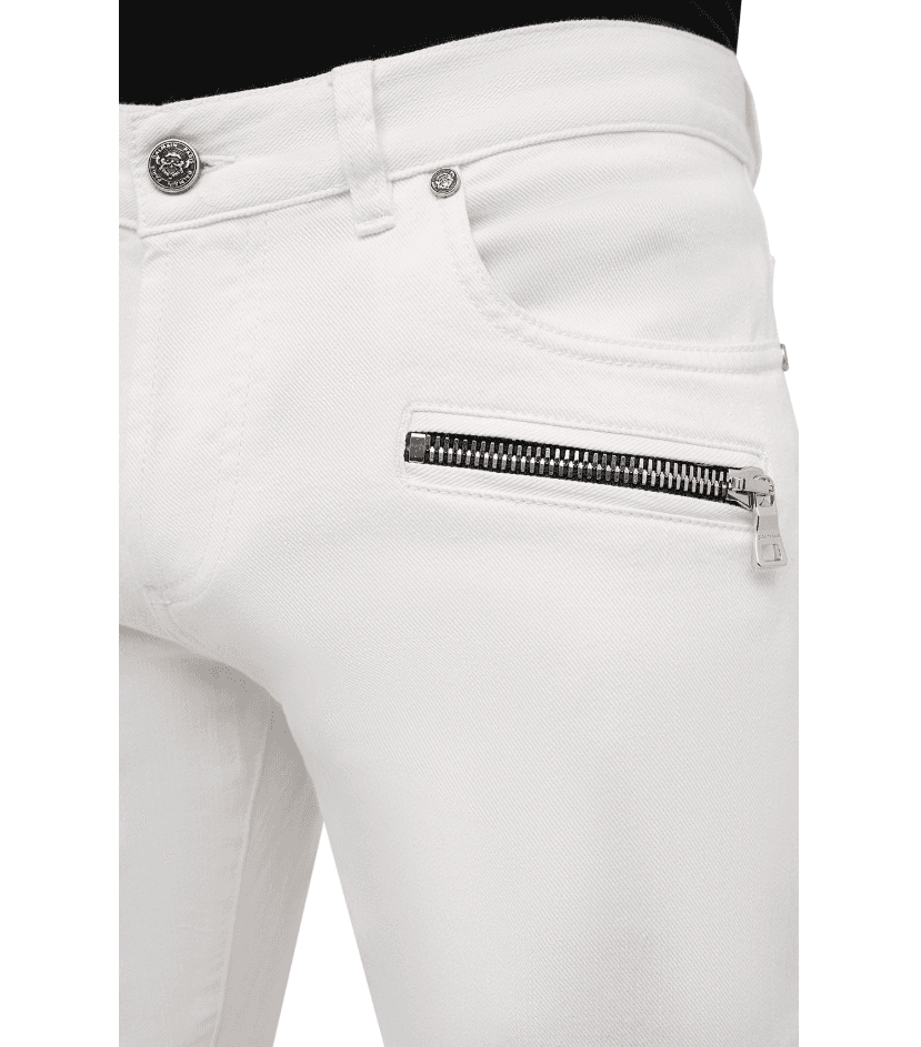Jeans slim fit bianchi