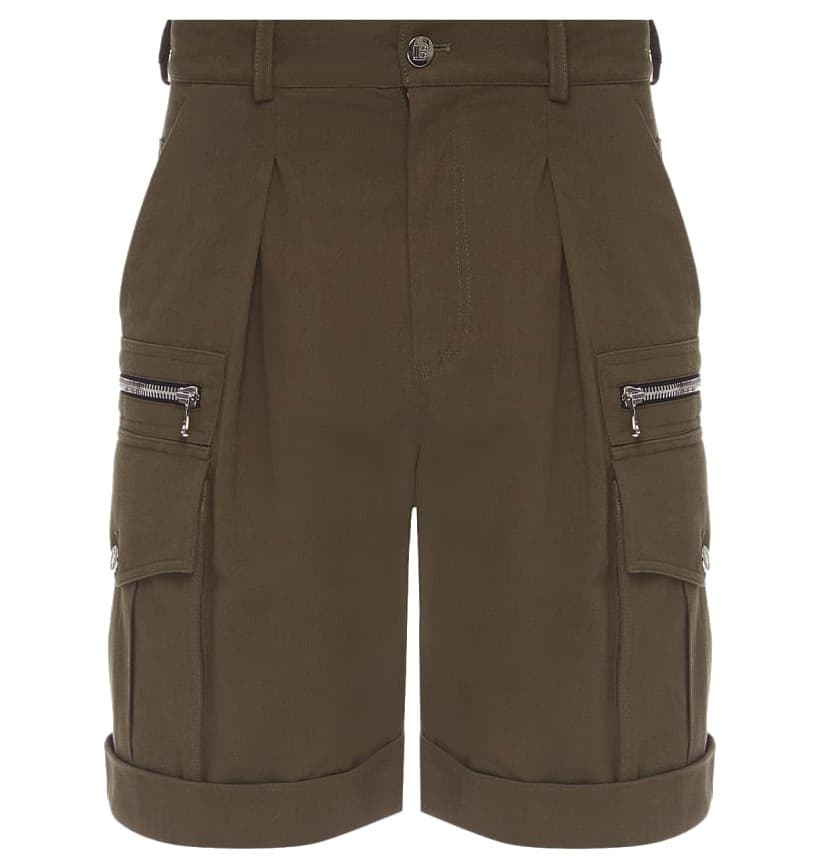 Balmain Shorts cargo verdi
