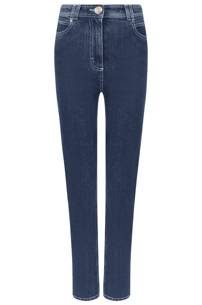 Balmain Jeans high-waist regular blu