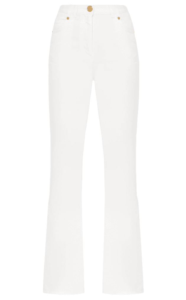 Balmain Pantaloni a zampa bianchi