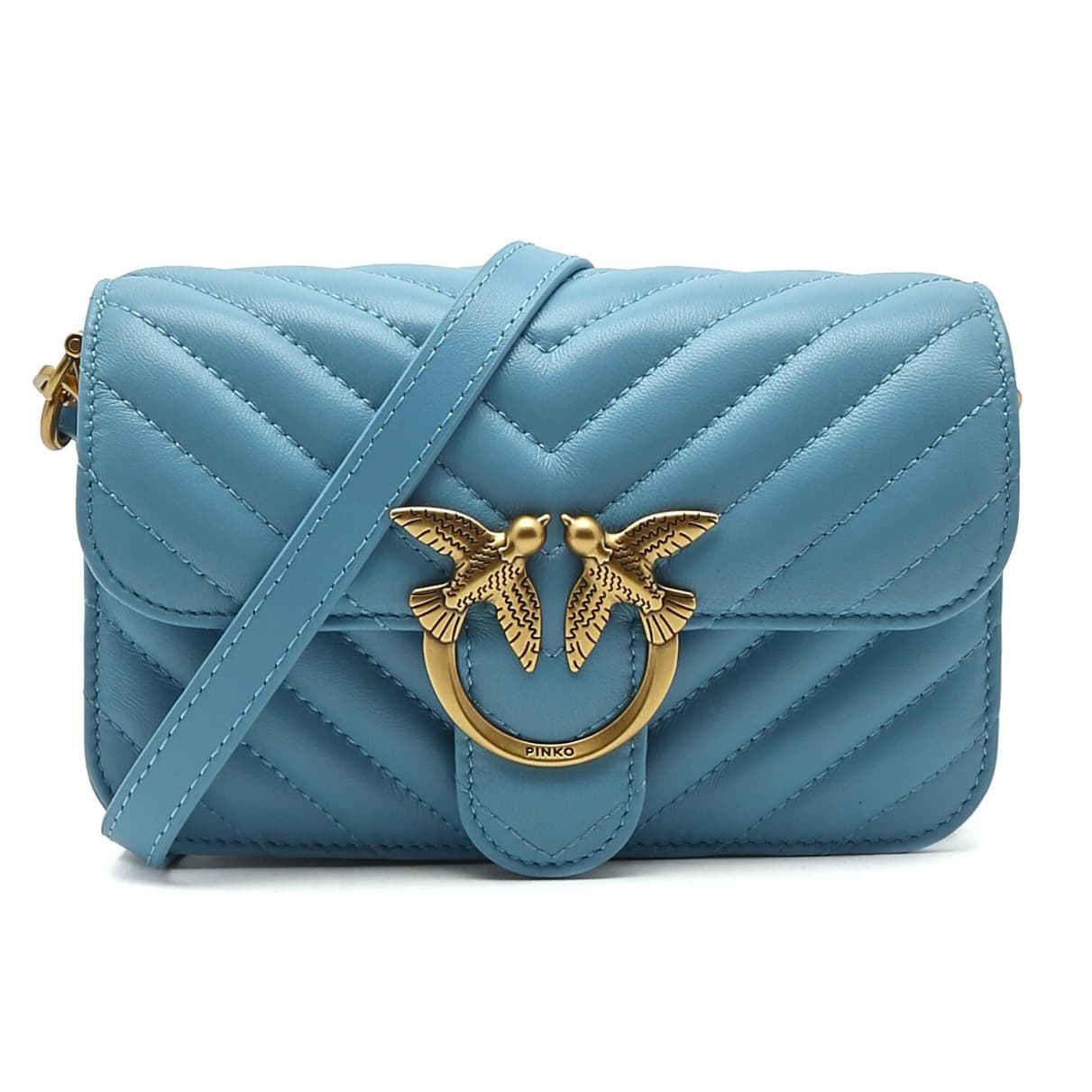 Pinko Love bell mini nappa chevron