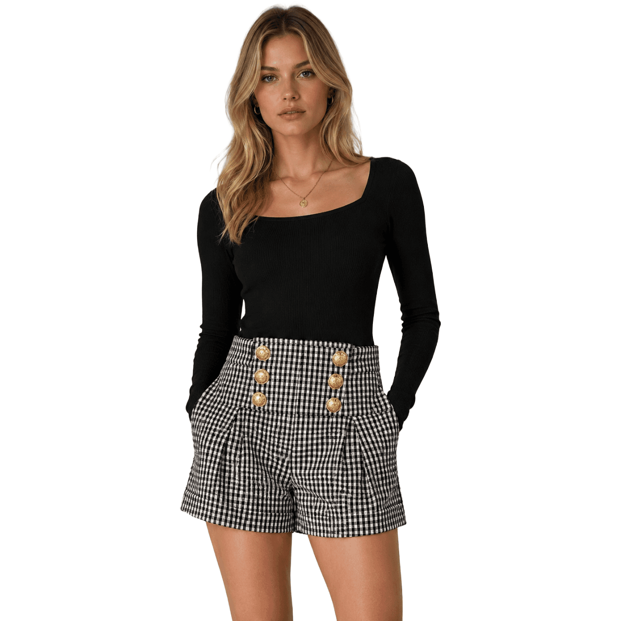 Balmain Shorts a quadretti