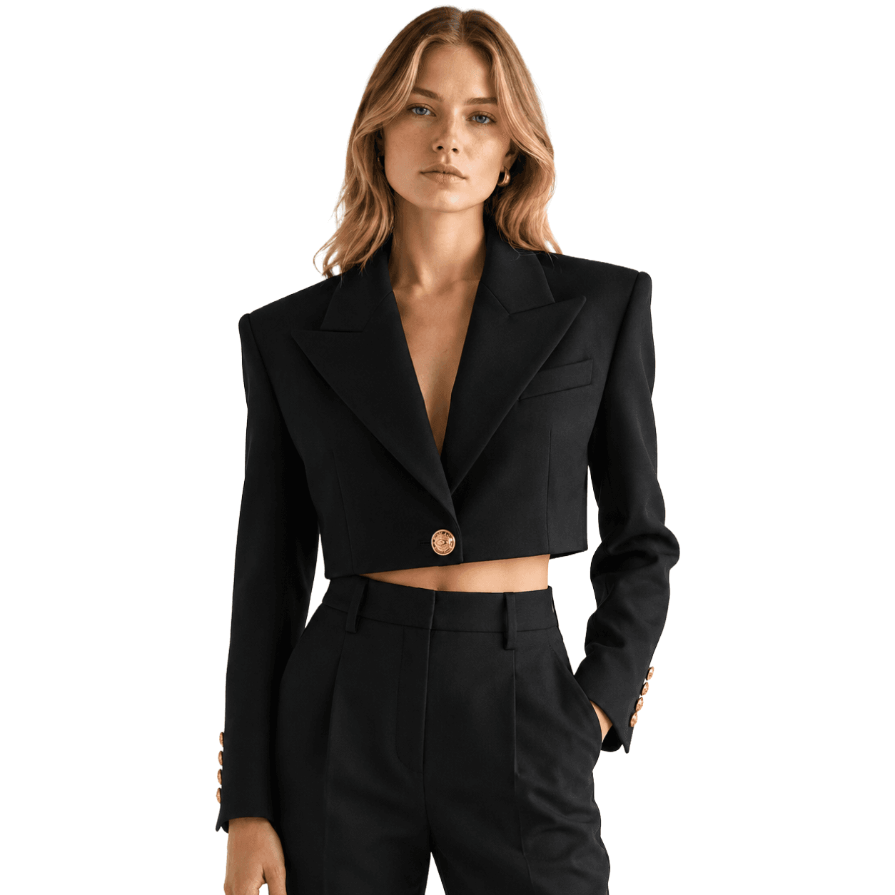 Balmain Blazer corto nero