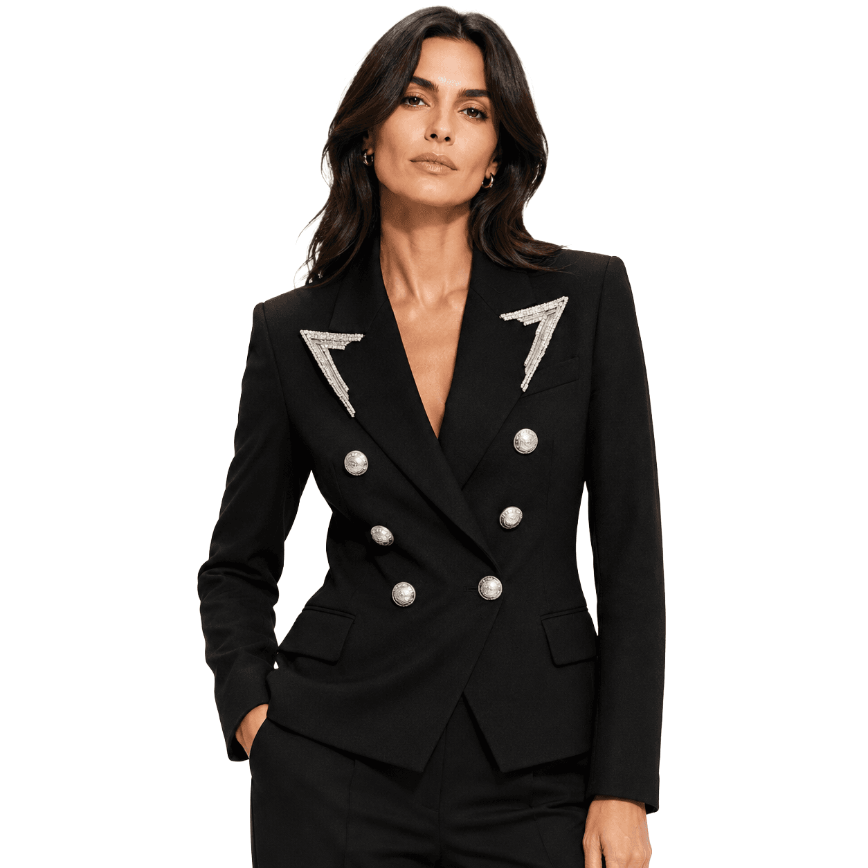 Balmain Giacca doppiopetto decorata