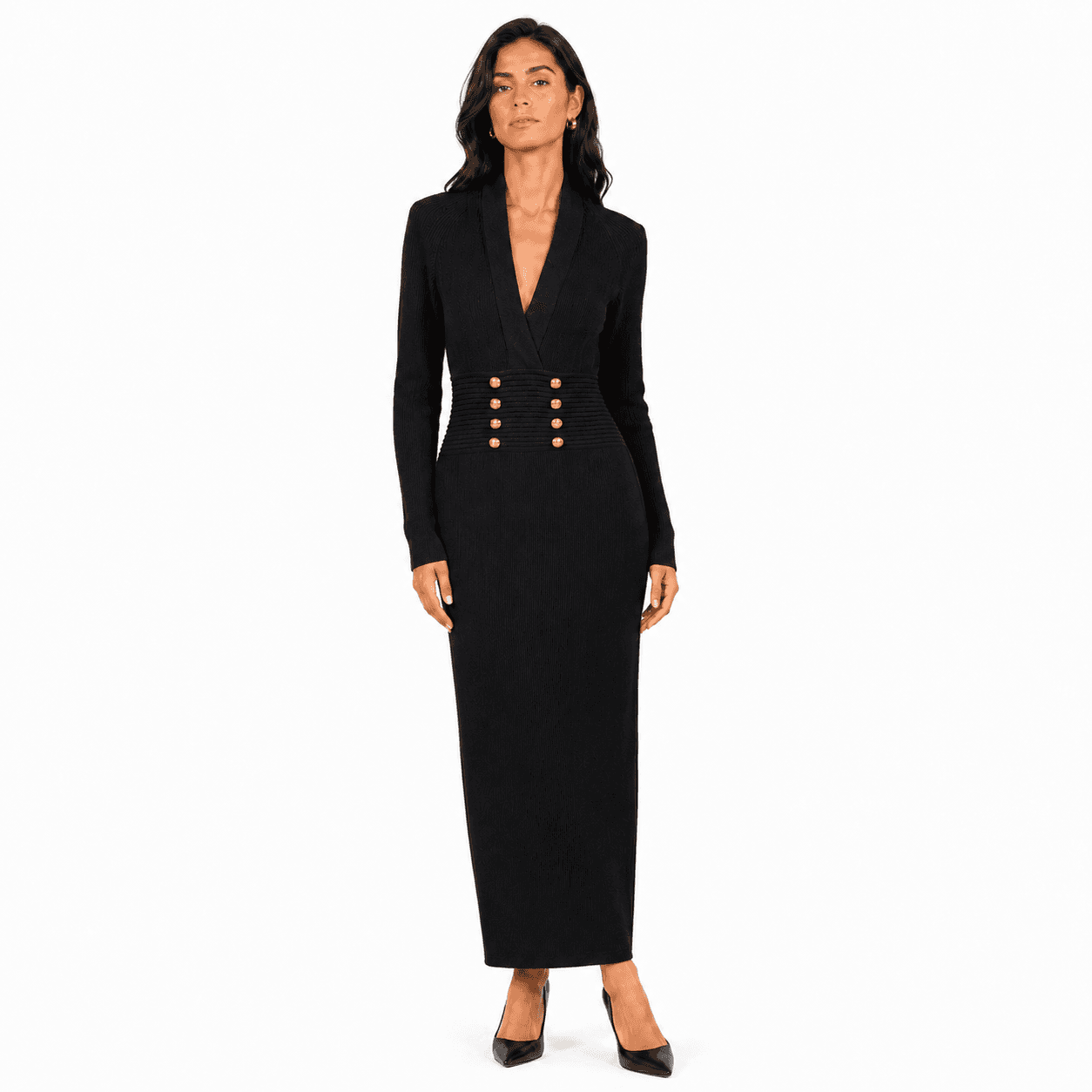 Balmain Abito a costine