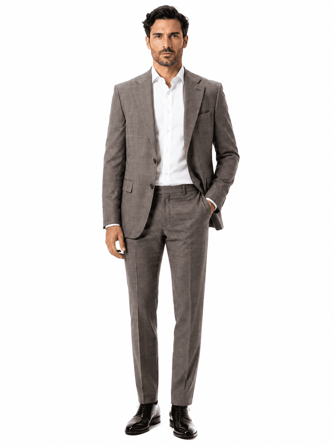 Ermenegildo Zegna Tessuto Completo lana principe di galles