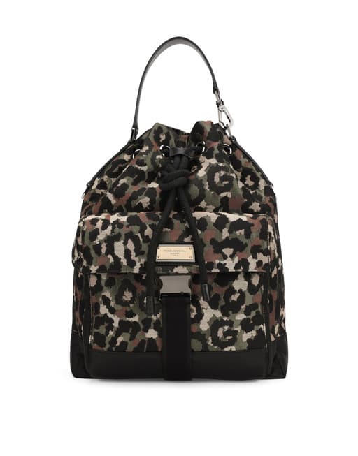 Dolce & Gabbana Borsa a tracolla jacquard mimetica