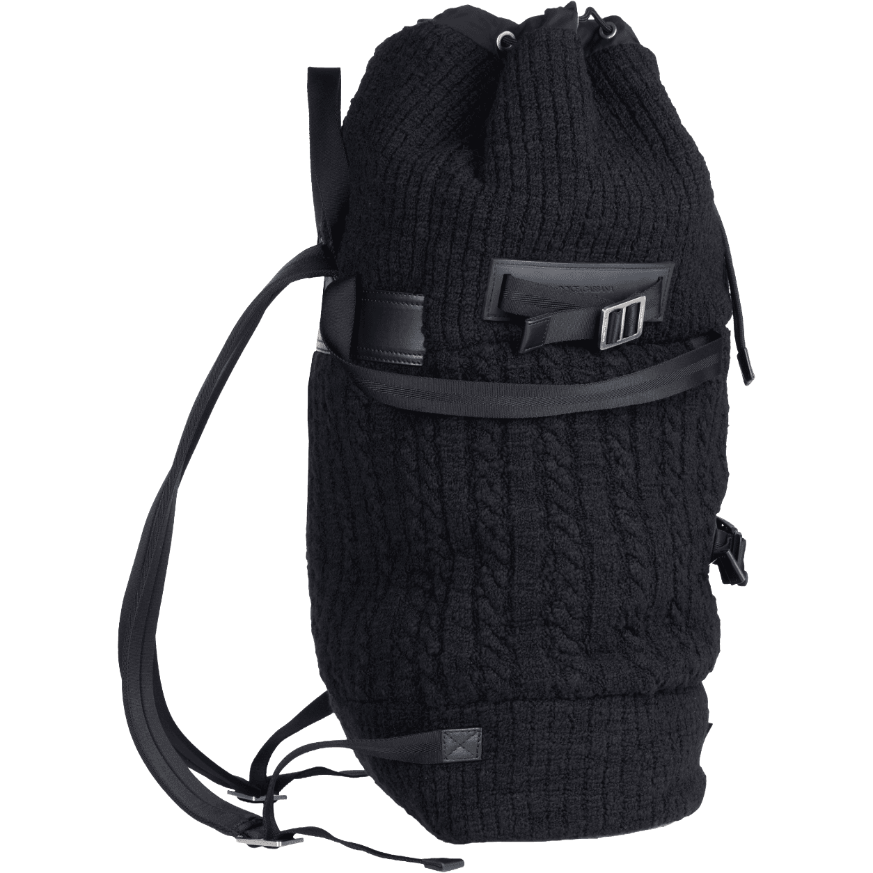 Zaino nero in maglia