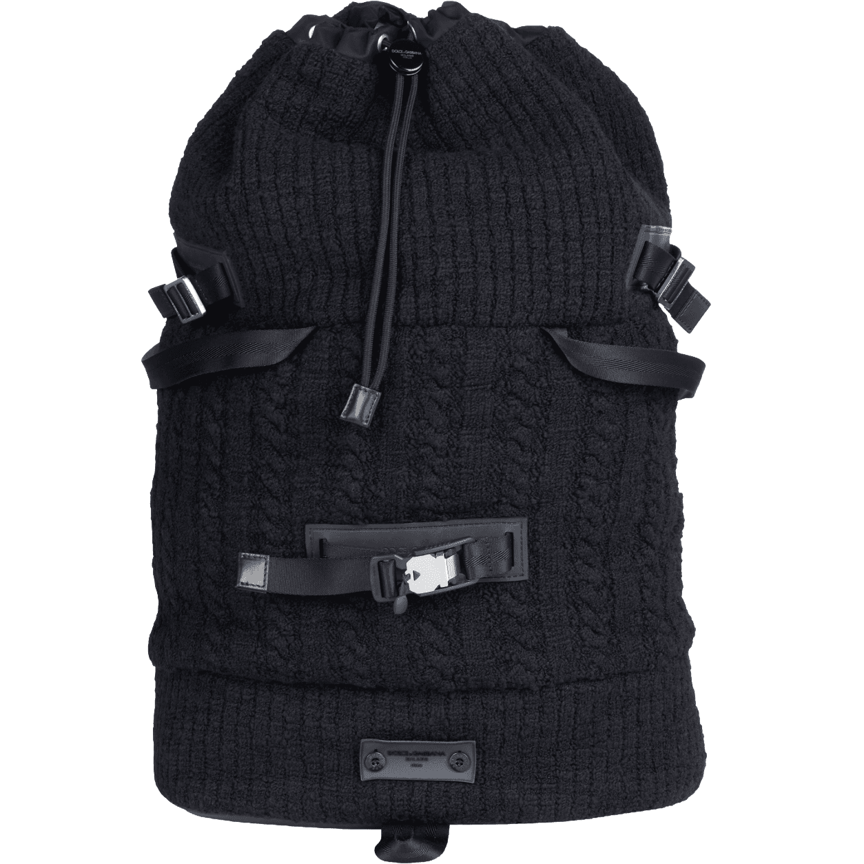 Dolce & Gabbana Zaino nero in maglia