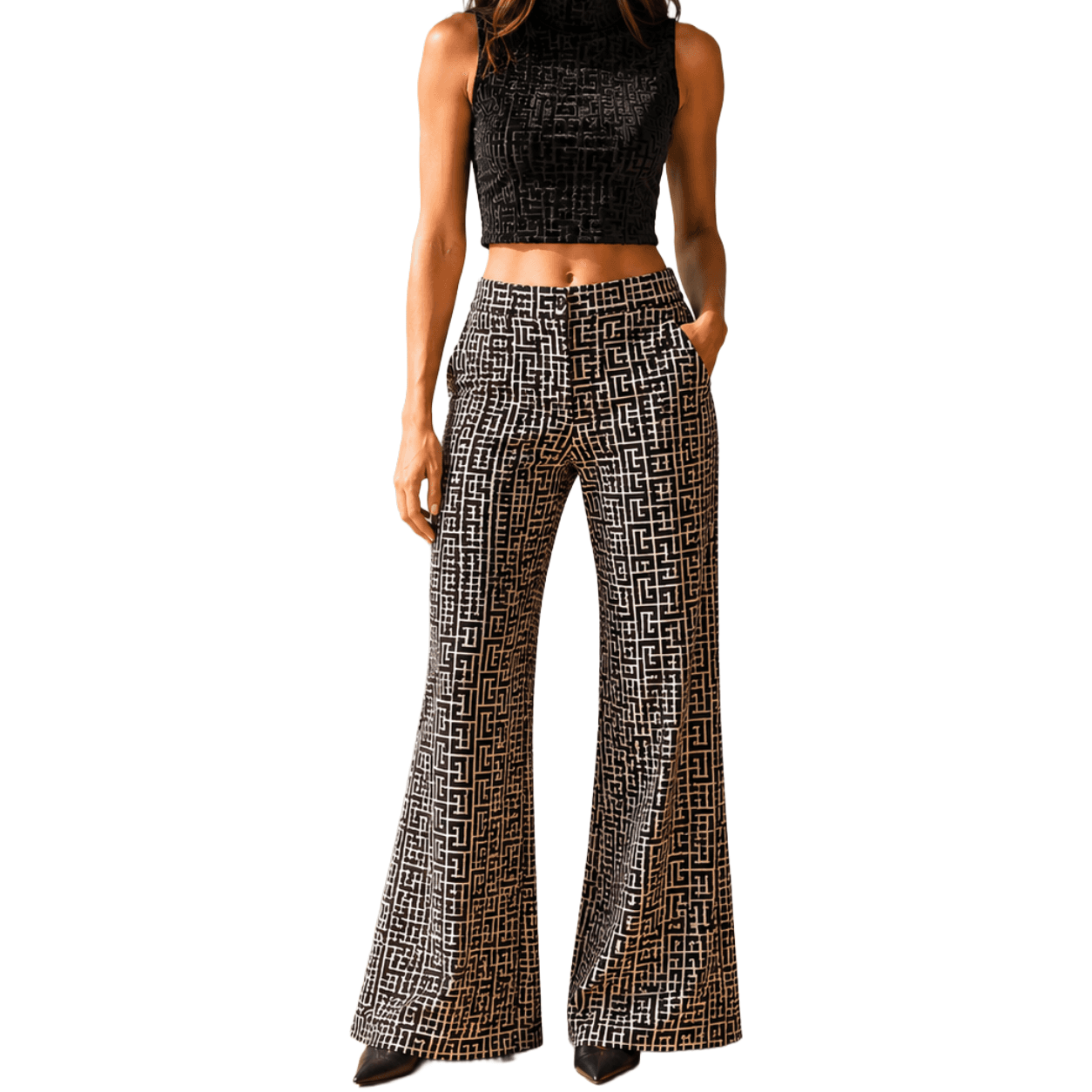 Balmain Pantalone stampa pattern