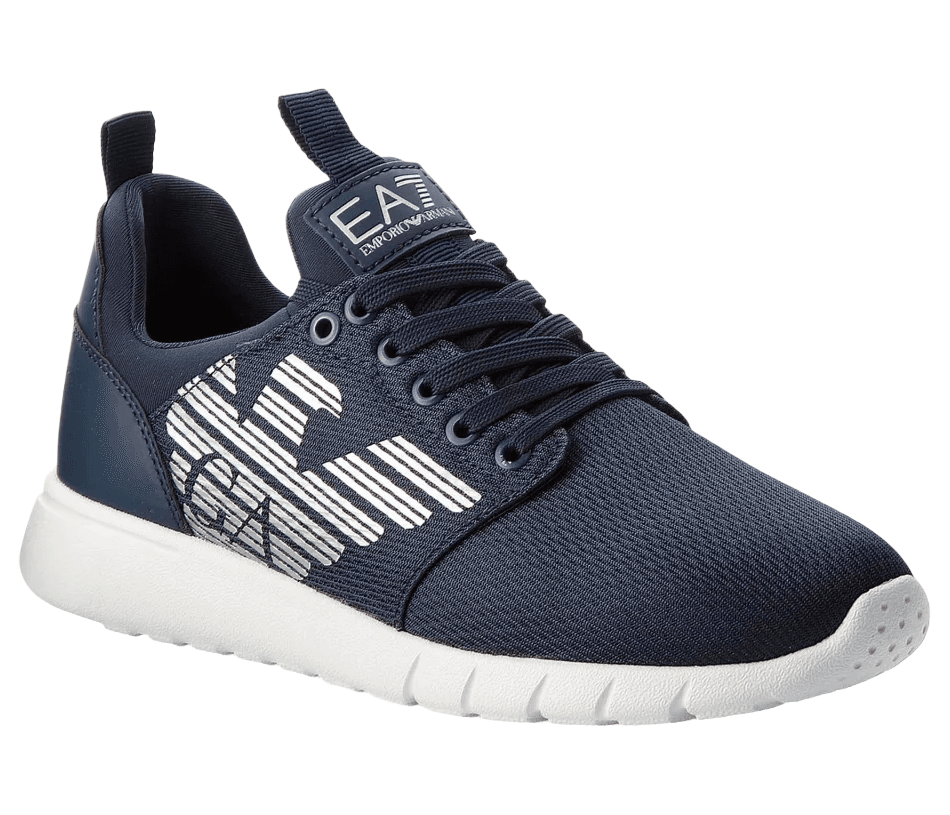 Emporio Armani Sneakers mesh lycra blu