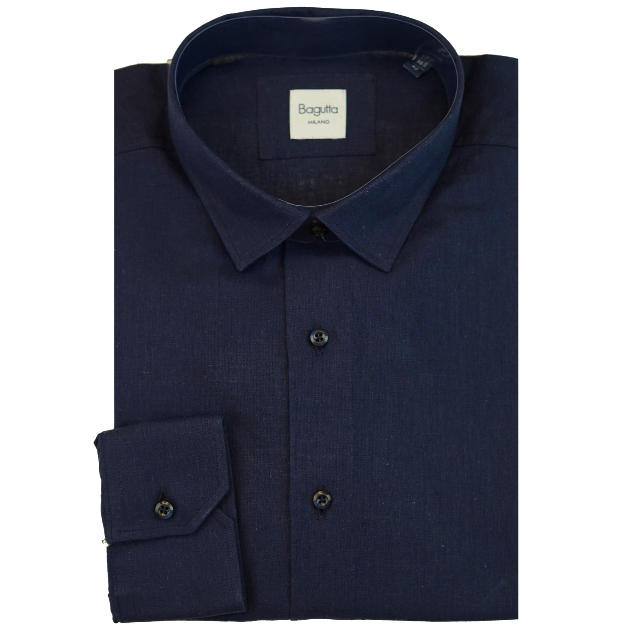 Bagutta Camicia collo gani navy