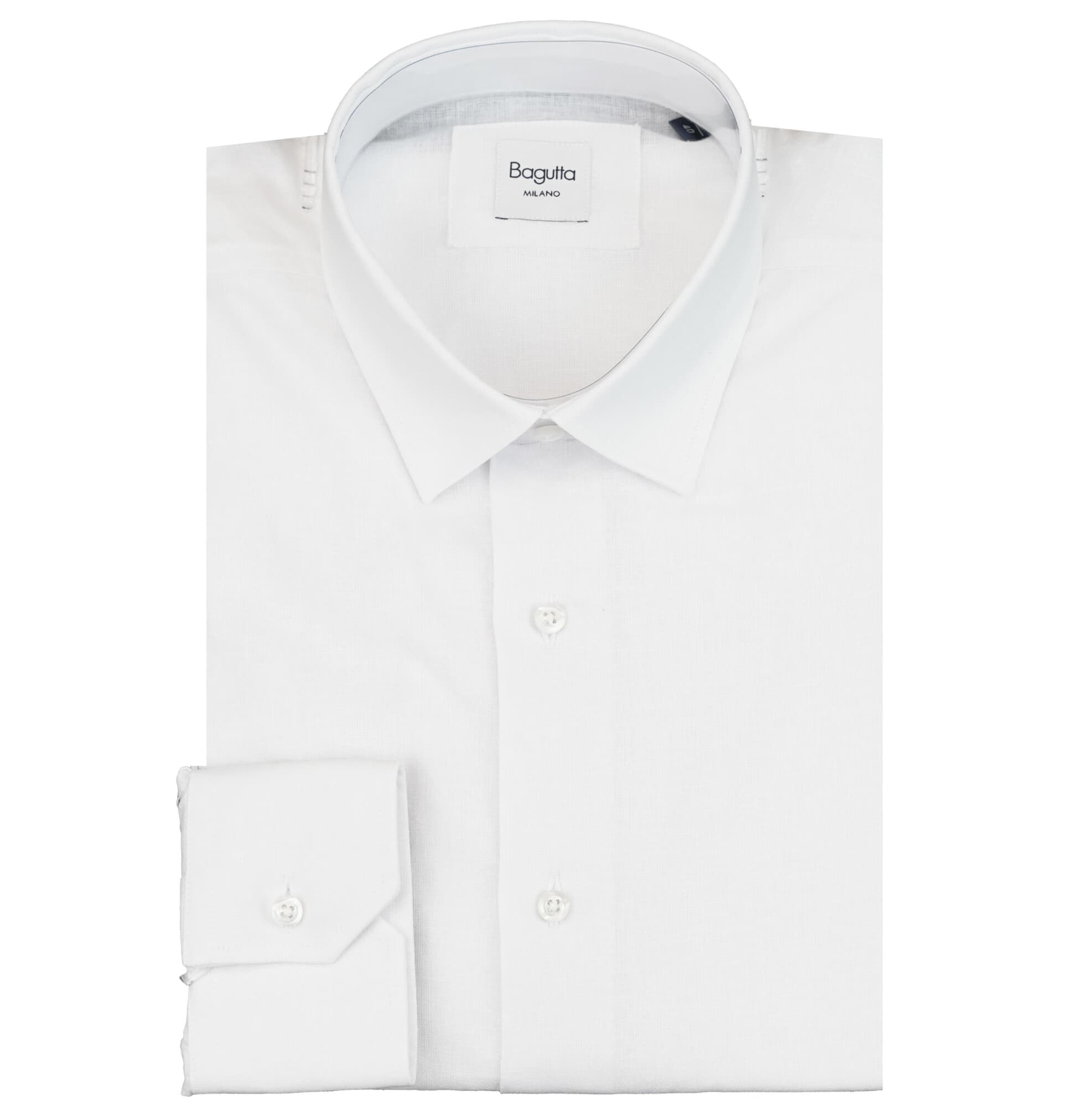 Bagutta Camicia collo gani bianco