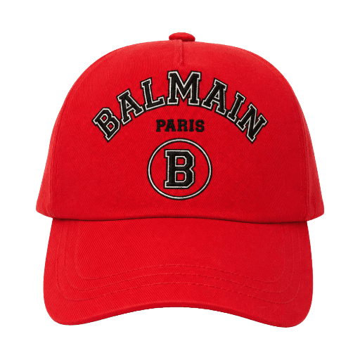 Balmain Cappello con visiera arancione