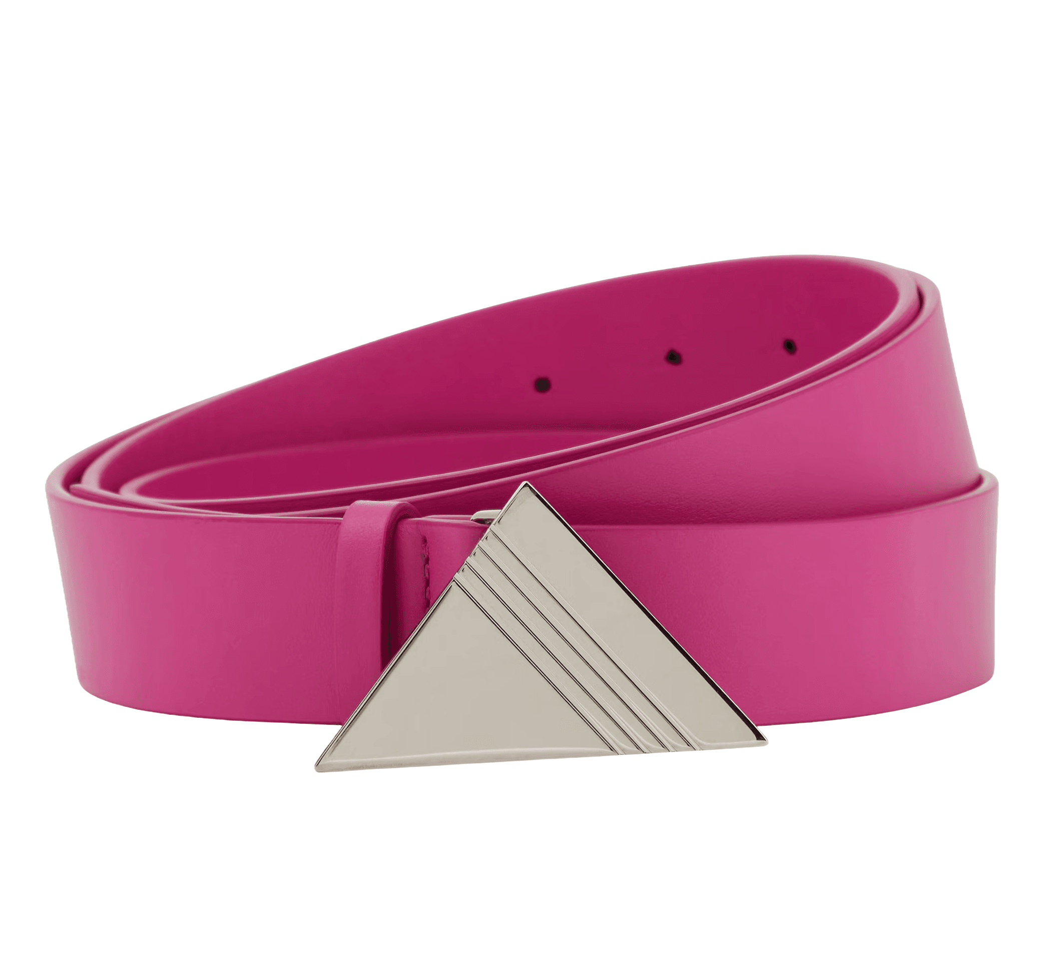 The Attico Cintura in pelle fuxia