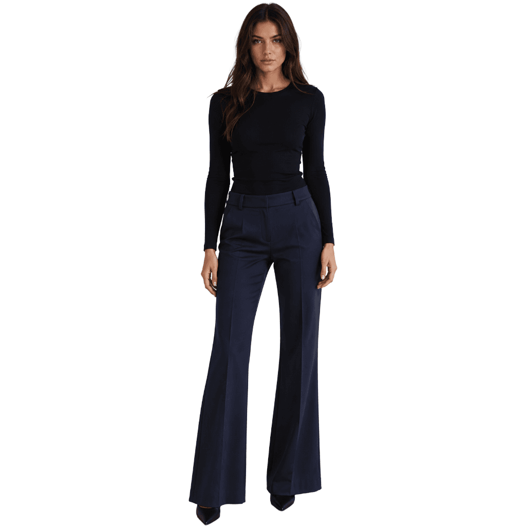 Balmain Pantalone a zampa blu