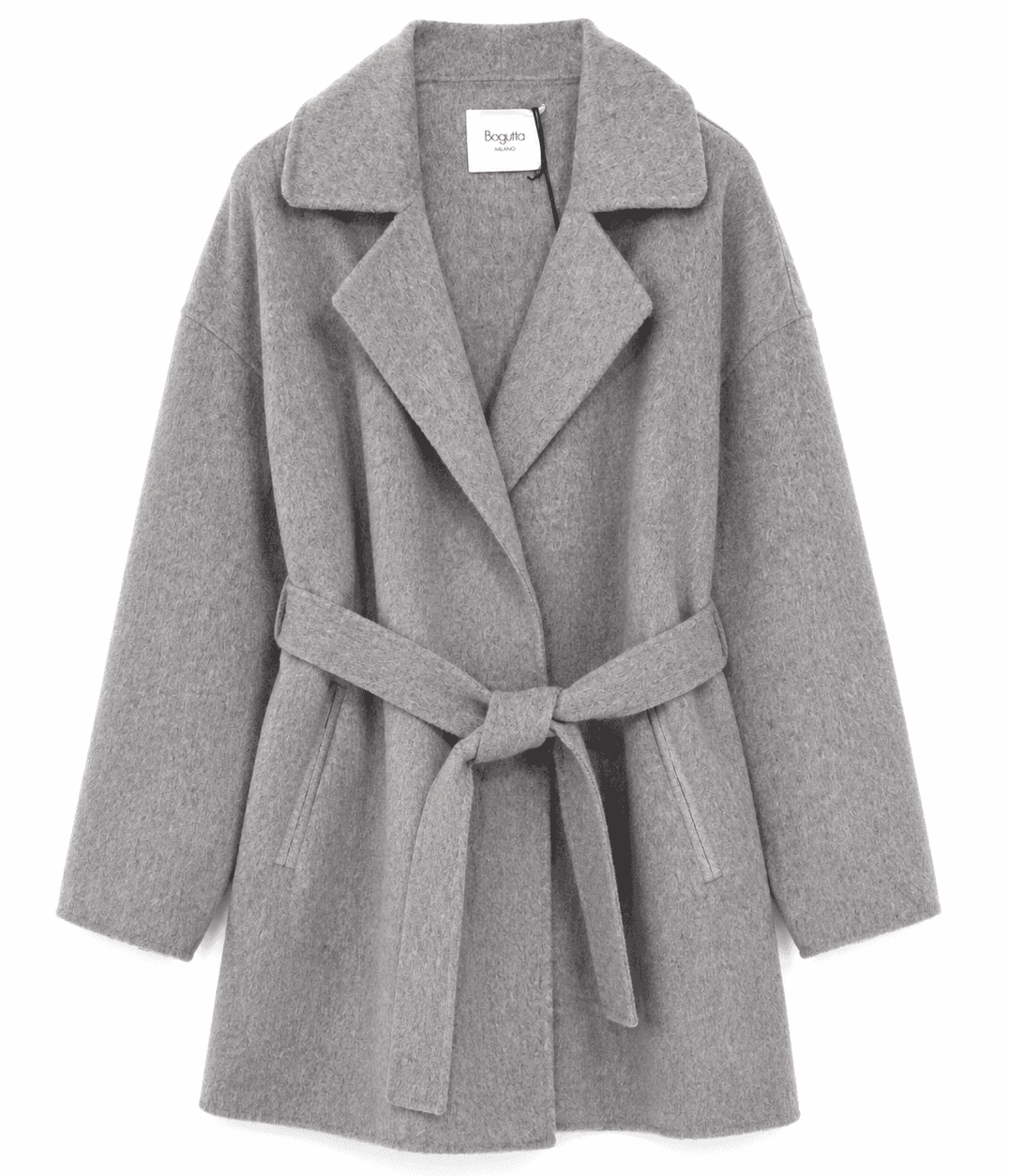 Bagutta Cappotto lana con cintura