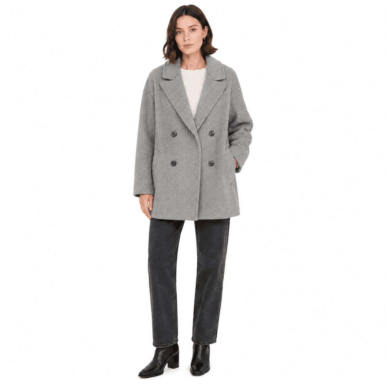 Cappotto lana doppiopetto