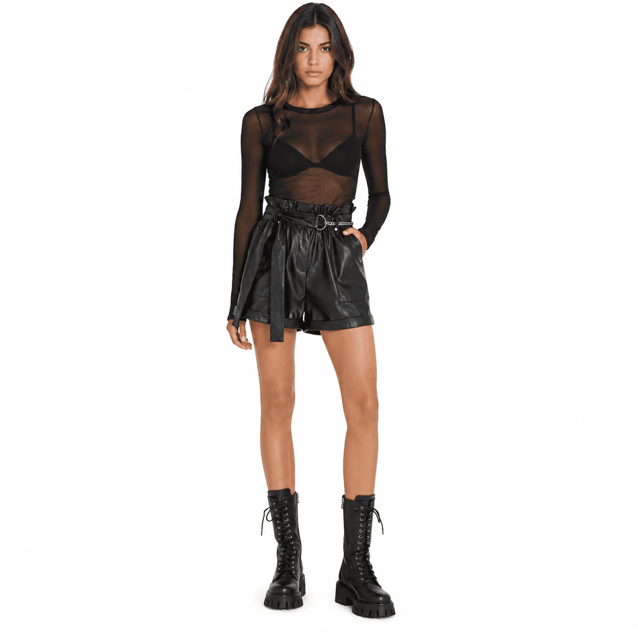 Patrizia Pepe Shorts in pelle