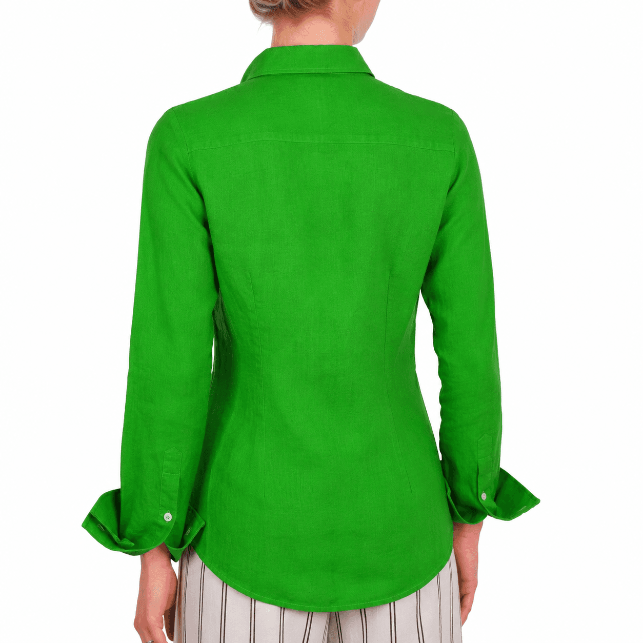 Camicia lino verde