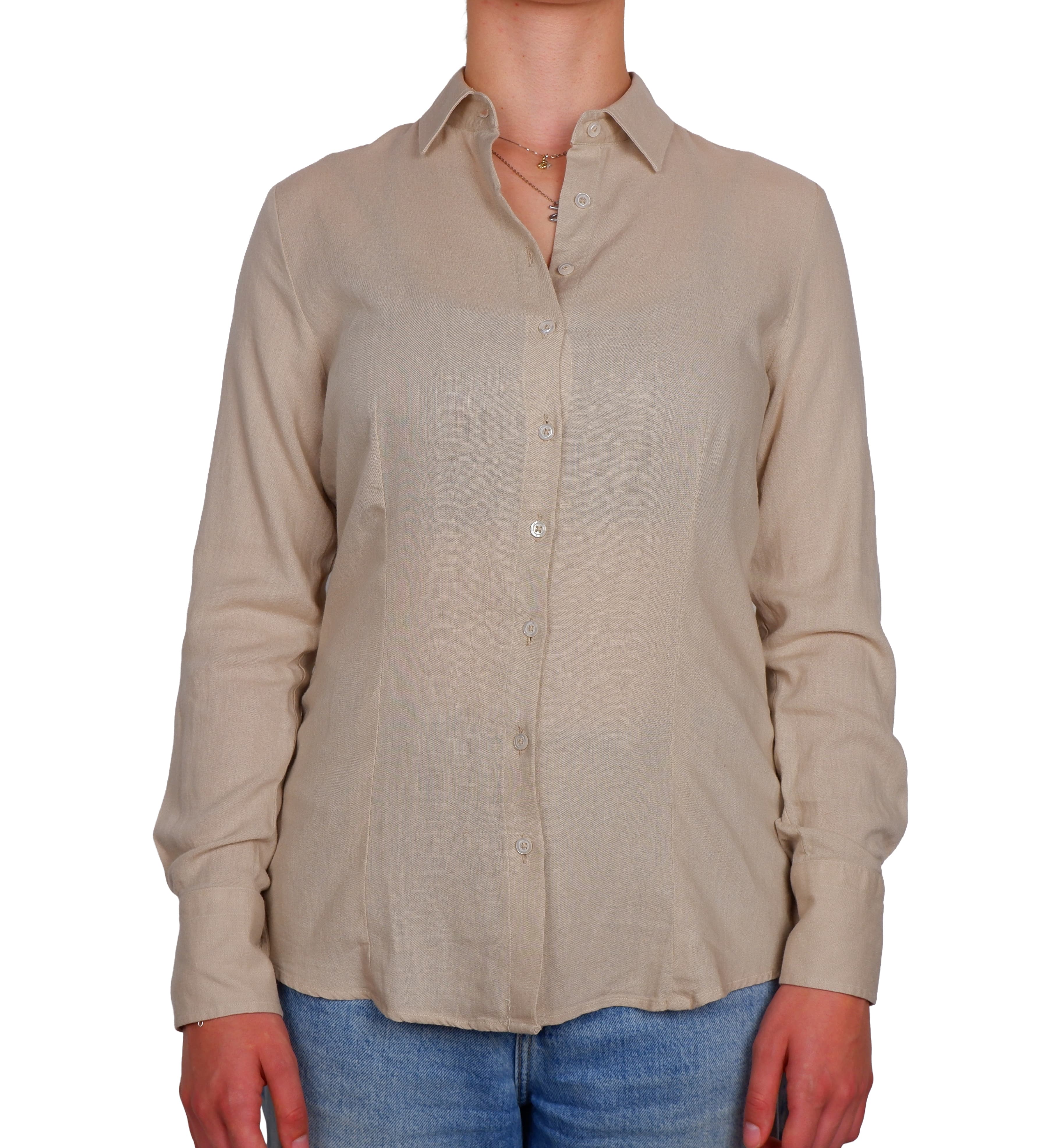 Bagutta Camicia lino beige
