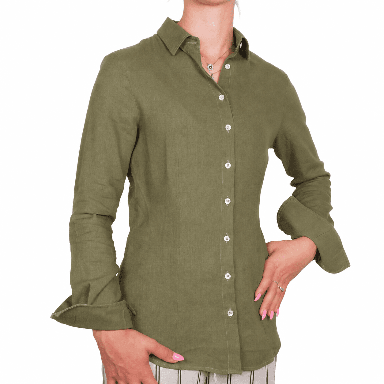 Bagutta Camicia lino army