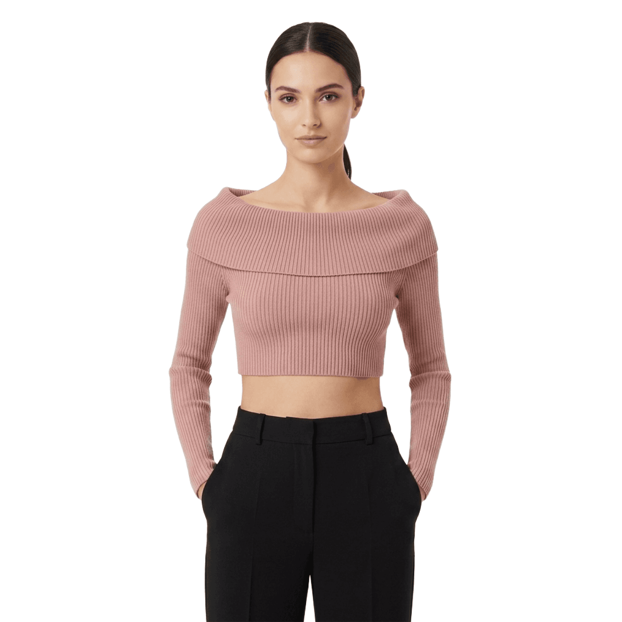 Elisabetta Franchi Coprispalle rosa a maniche lunghe