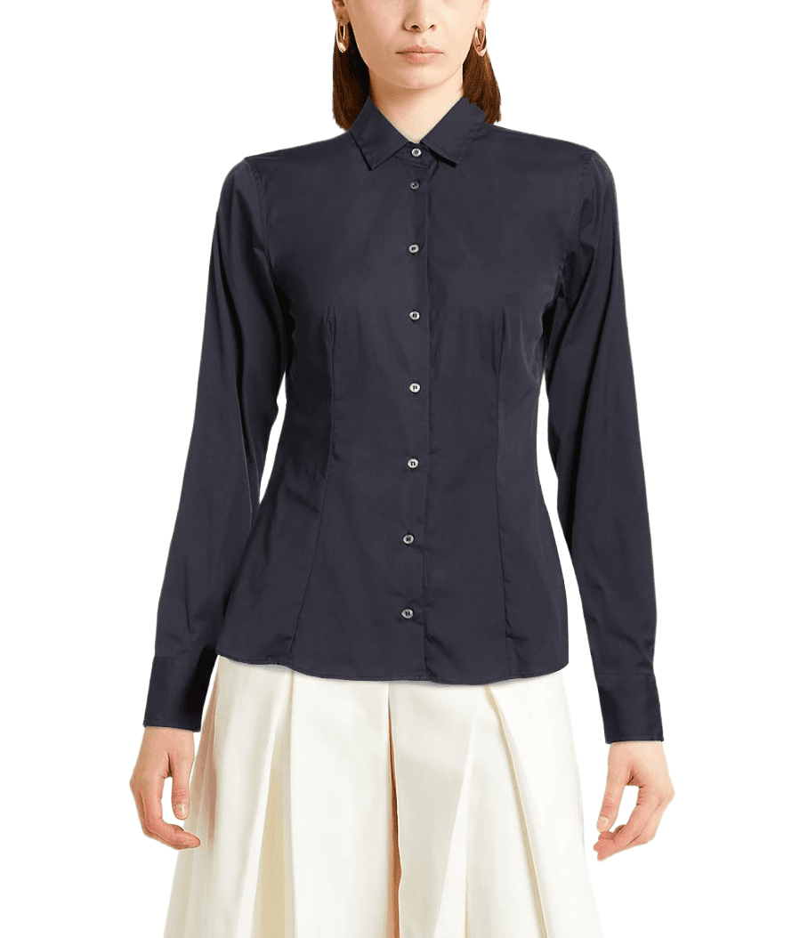 Bagutta Camicia misto cotone blu