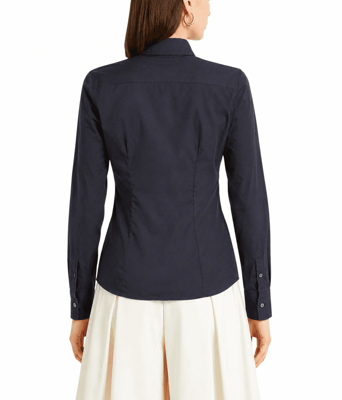 Camicia misto cotone blu