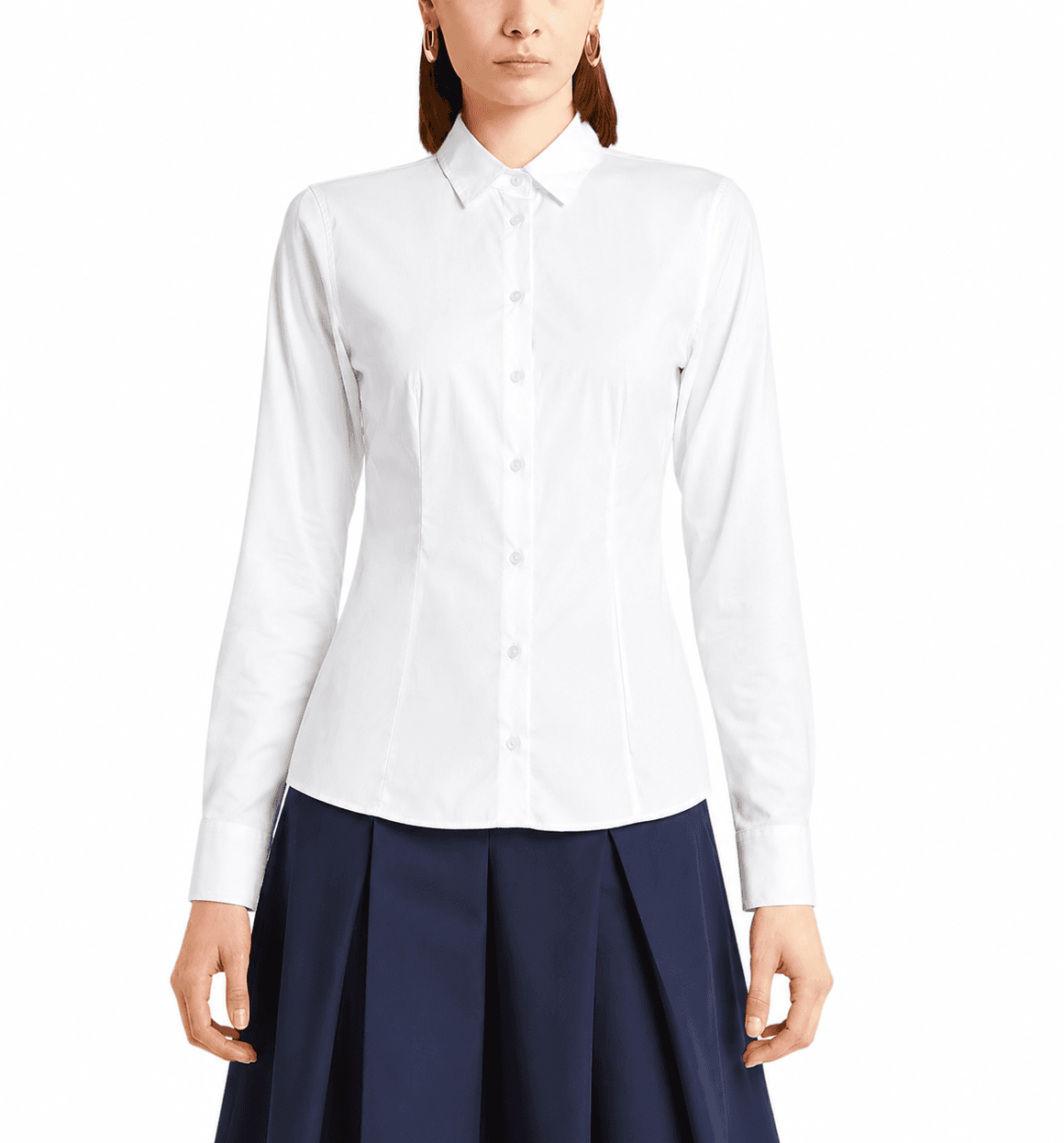 Bagutta Camicia misto cotone bianco