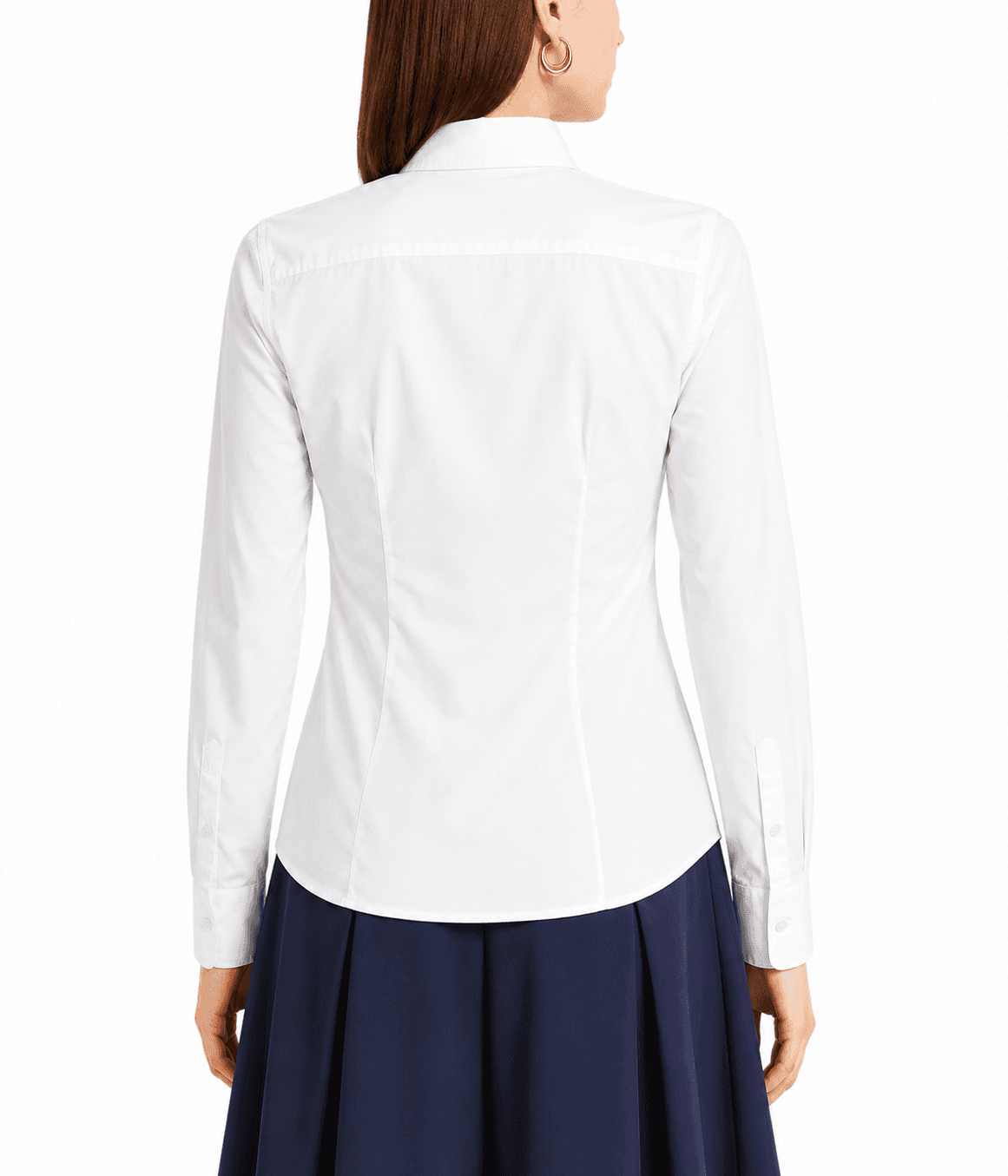 Camicia misto cotone bianco