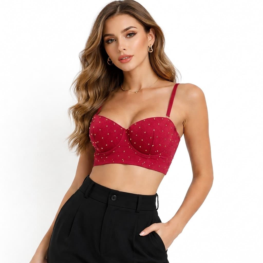 Elisabetta Franchi Top borchiato