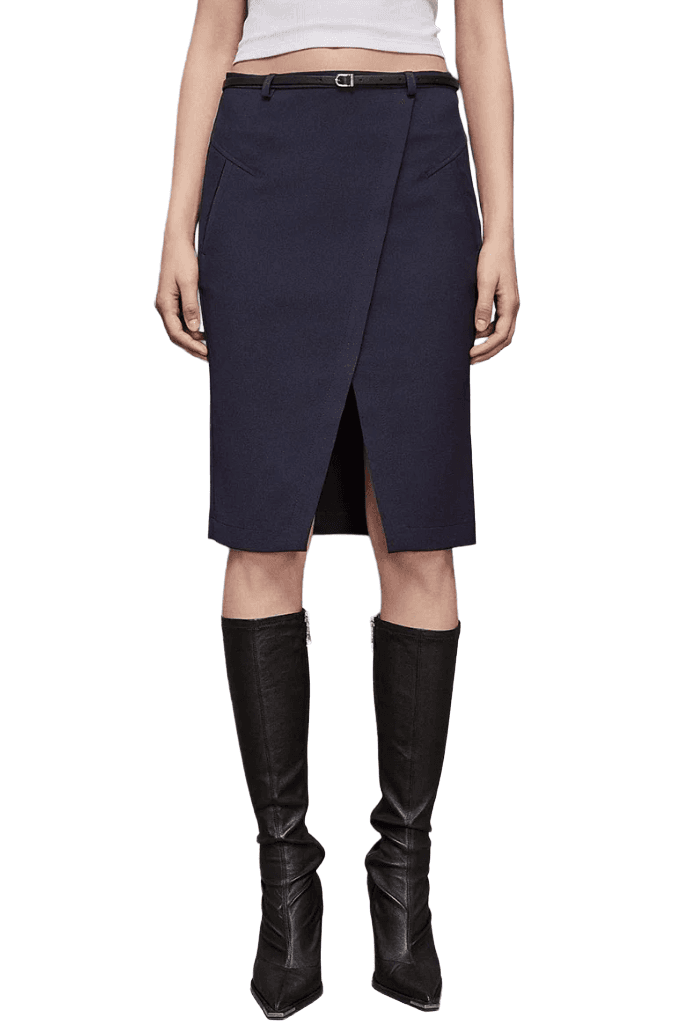 Patrizia Pepe Gonna longuette navy