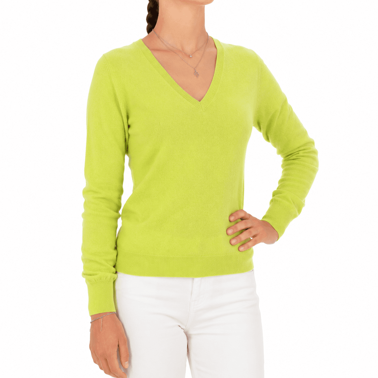 Emilio Romanelli Maglia cashmere scollo a V