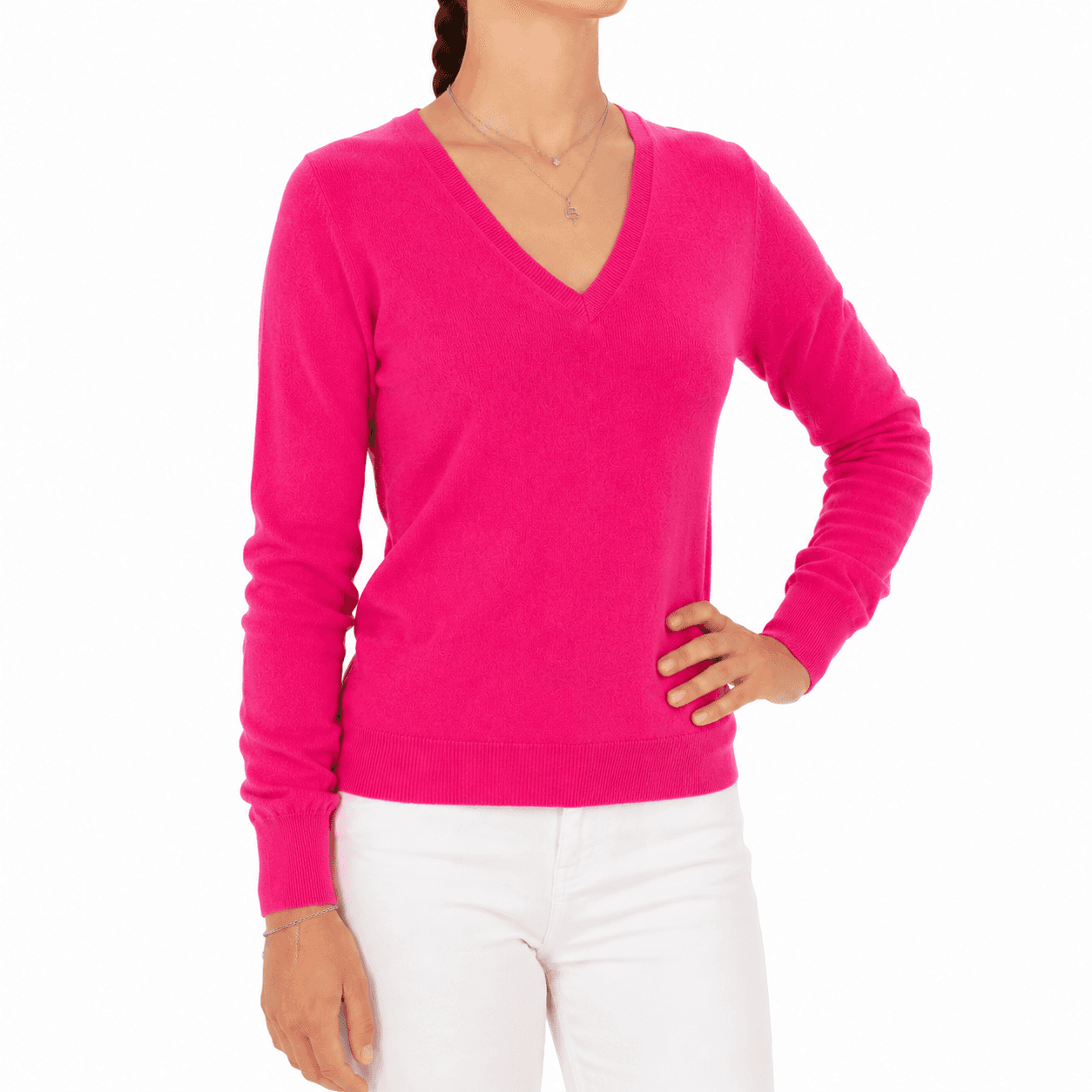 Emilio Romanelli Maglia cashmere scollo a V